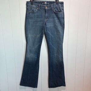 7 for all Mankind denim jeans slight flare leg 29